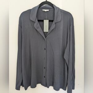 Target new women's Sleepwear Top Pajama Long Sleeve Soft Viscose Button Up Sz 20